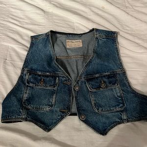 Free People jean vest